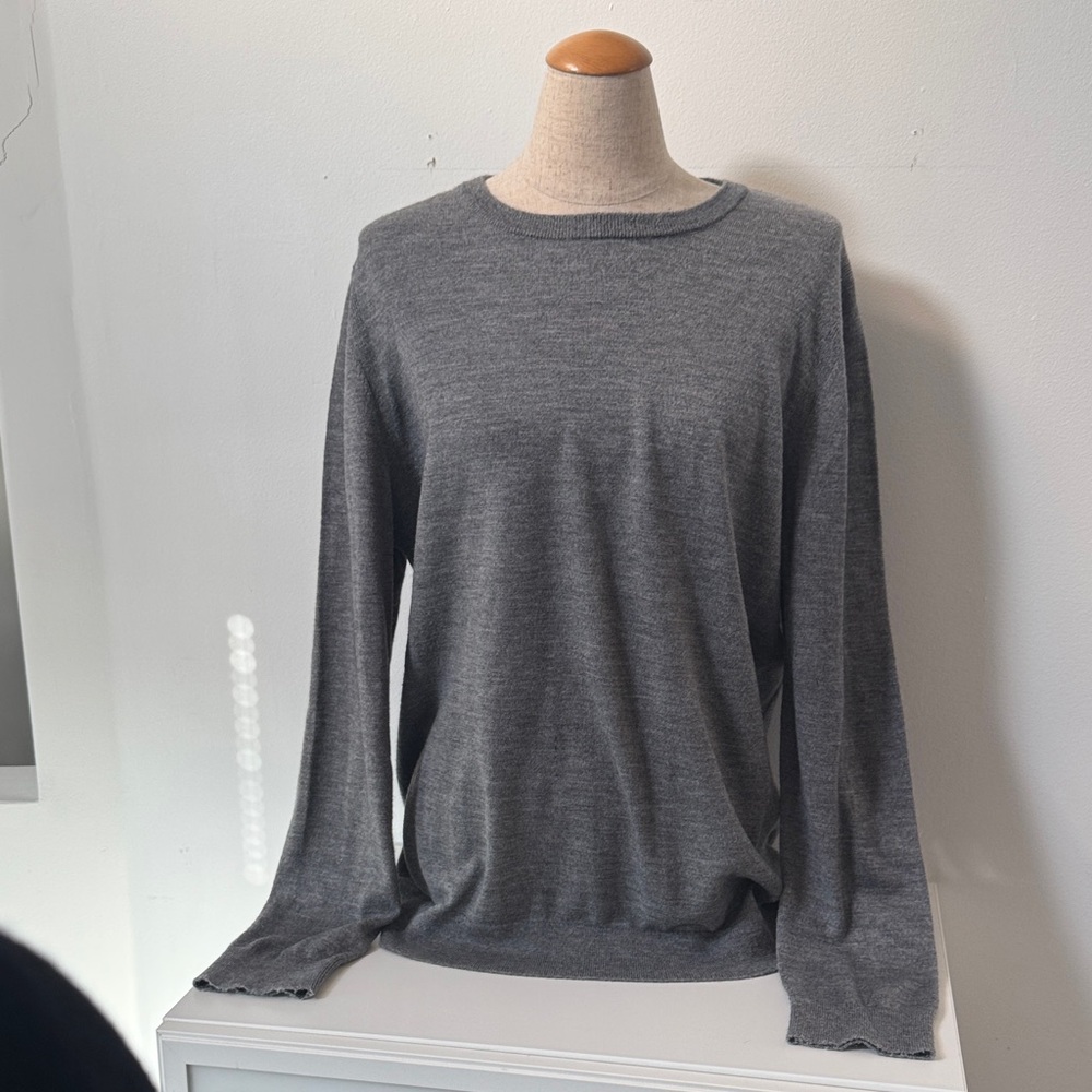 Men’s Express Gray Long Sleeve Sweater- L